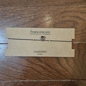 framcesca black and adjustable chocker